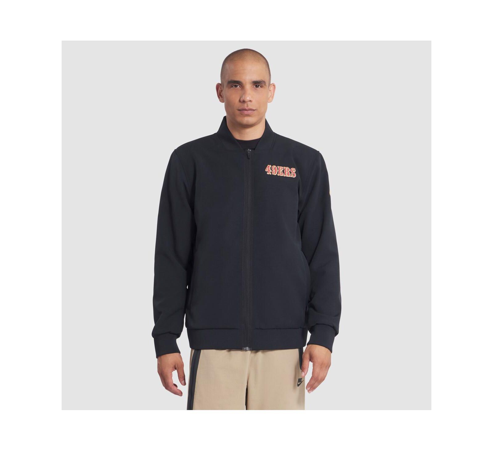 Мужская бомбер-куртка Nike San Francisco 49ers 2025 Rivalries Collection Sideline Full-Zip