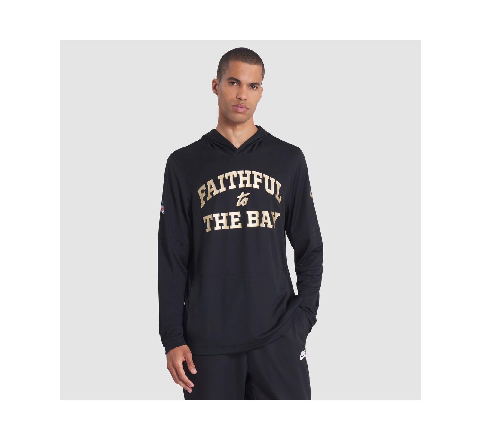 Мужская футболка Nike Black San Francisco 49ers 2025 Rivalries Collection Sideline Dri-FIT Long Sleeve Hoodie