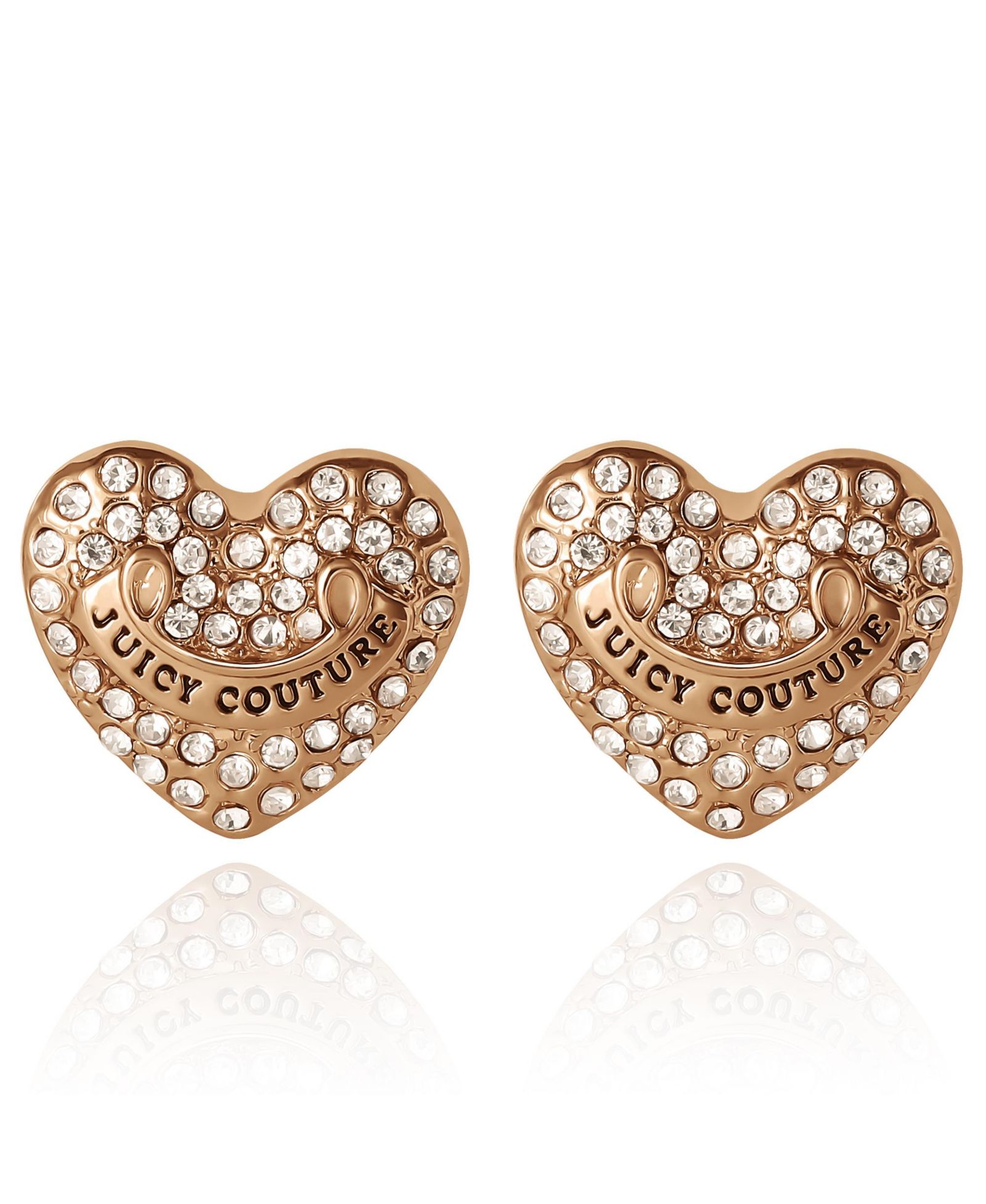 Серьги-гвоздики Juicy Couture Heart Crystal Stud
