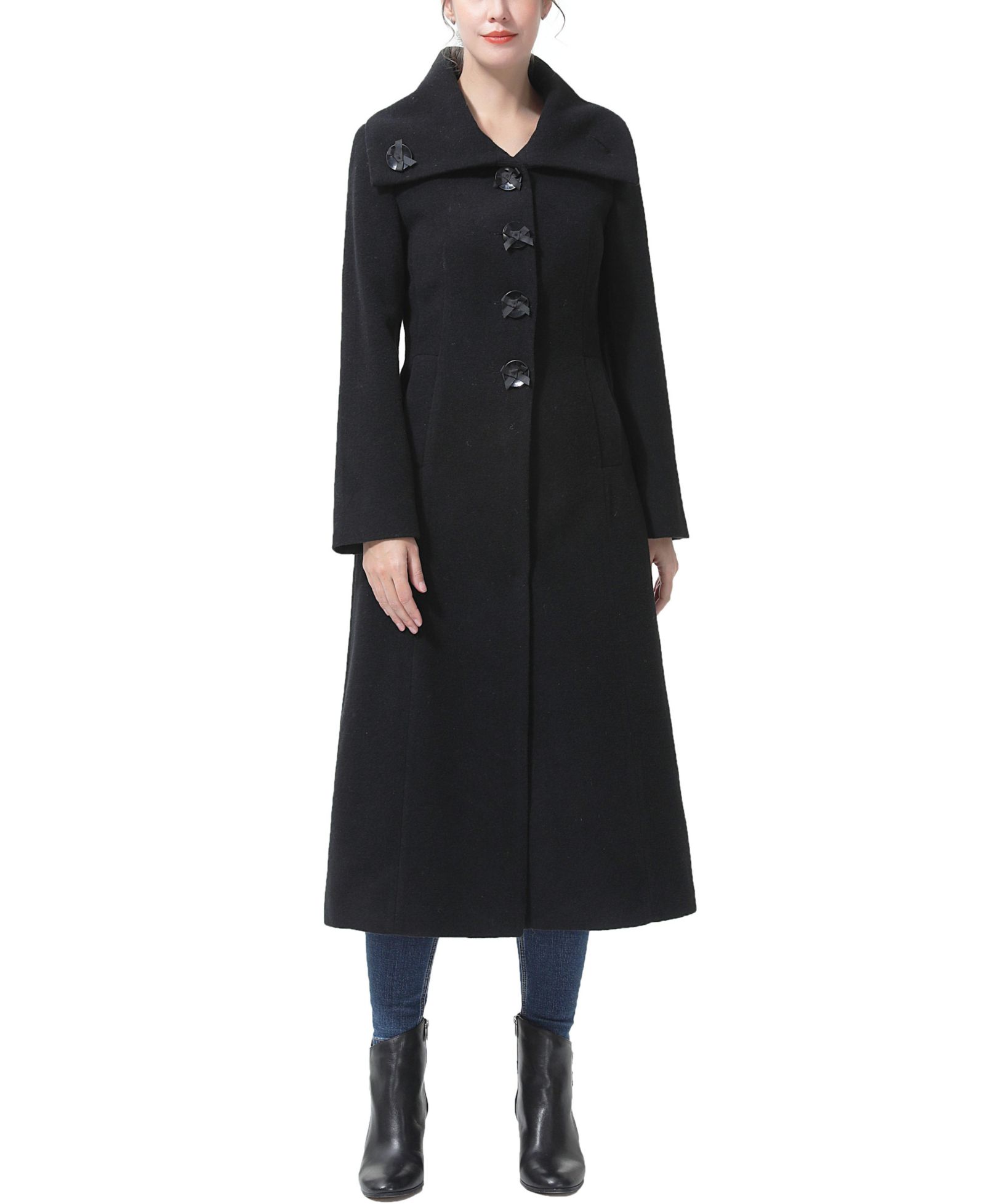kimi + kai Women's Kaeli Wool Blend Maxi Coat