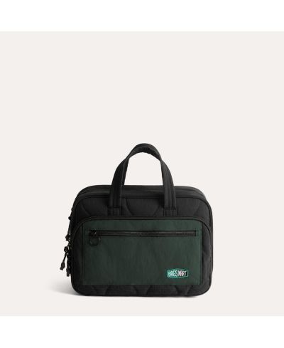 BAGSMART Walker Hanging Travel Toiletry Bag with Waterproof Compartment TANGERINE
