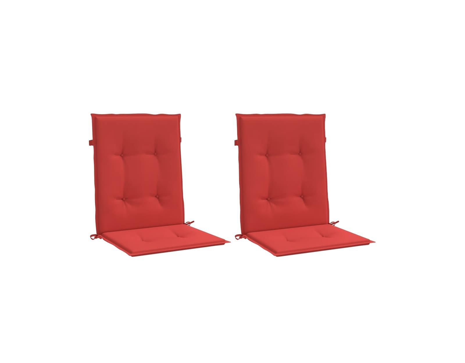 Подушки для садовых стульев vidaXL 2 pcs Red 39.4"x19.7"x1.2" Oxford Fabric