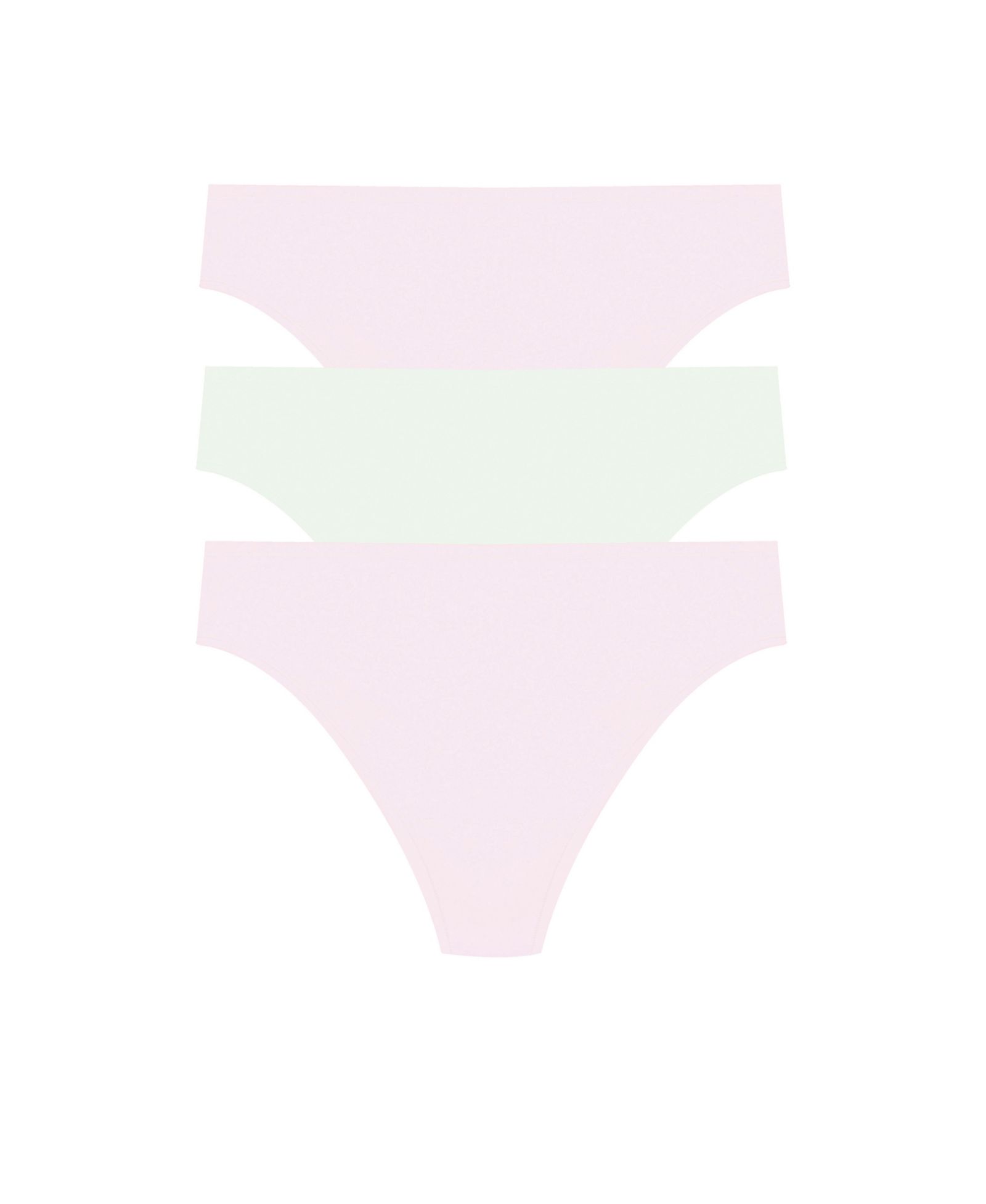 Трусики Natori Женские 3-Pack Bliss Bare Cotton Thong 771346MP