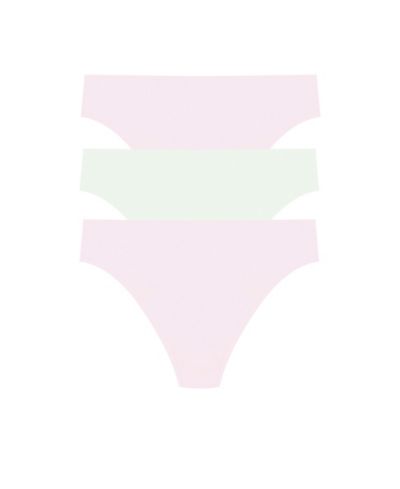 Трусики Natori Женские 3-Pack Bliss Bare Cotton Thong 771346MP