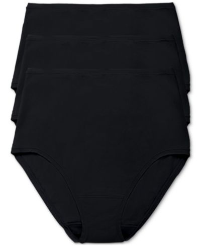 Natori Women's 3-Pack. Bliss Bare Cotton High-Waist Brief Underwear 778346MP