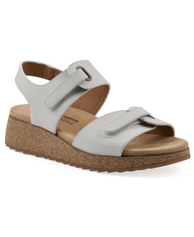 White Mountain Women's Gelato Round Toe Wedge Sandals