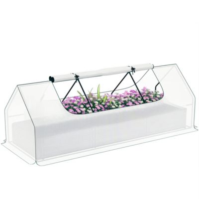 Outsunny 8.6 x 3 x 1ft Raised Garden Bed with Mini house