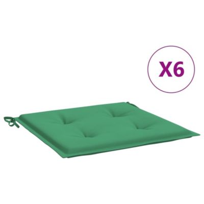 Подушки для садовых стульев vidaXL 6 шт Green 19.7"x19.7"x1.2" Oxford Fabric