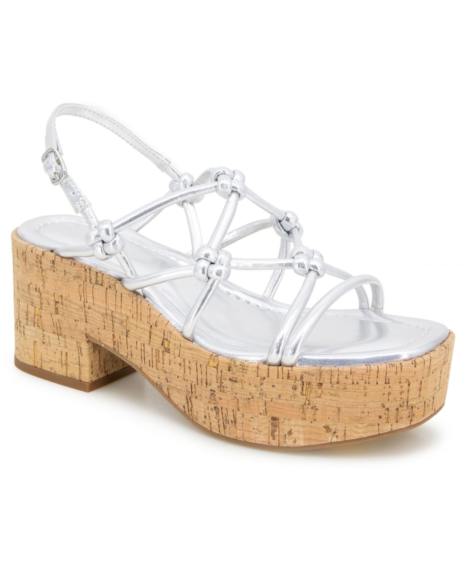 Kenneth Cole Reaction Women's Essa Knots Square Toe Wedge Sandals