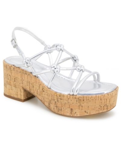 Kenneth Cole Reaction Women's Essa Knots Square Toe Wedge Sandals