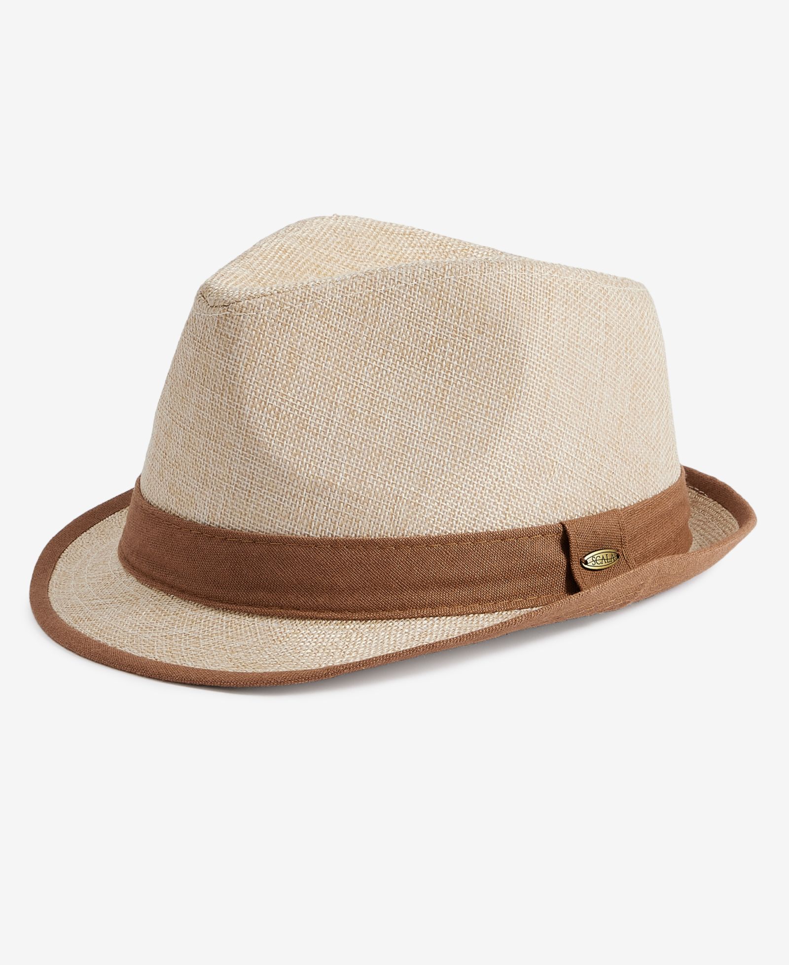 Dorfman Pacific Men's Contrast Trim Fedora Hat