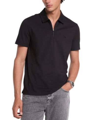 Michael Kors Men's Sleek Regular-Fit Quarter-Zip Polo Shirt