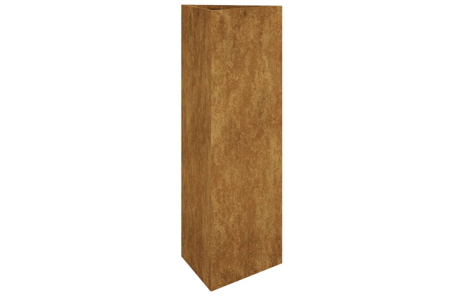 Садовый кашпо vidaXL 11.8"x10.2"x29.5" Corten Steel