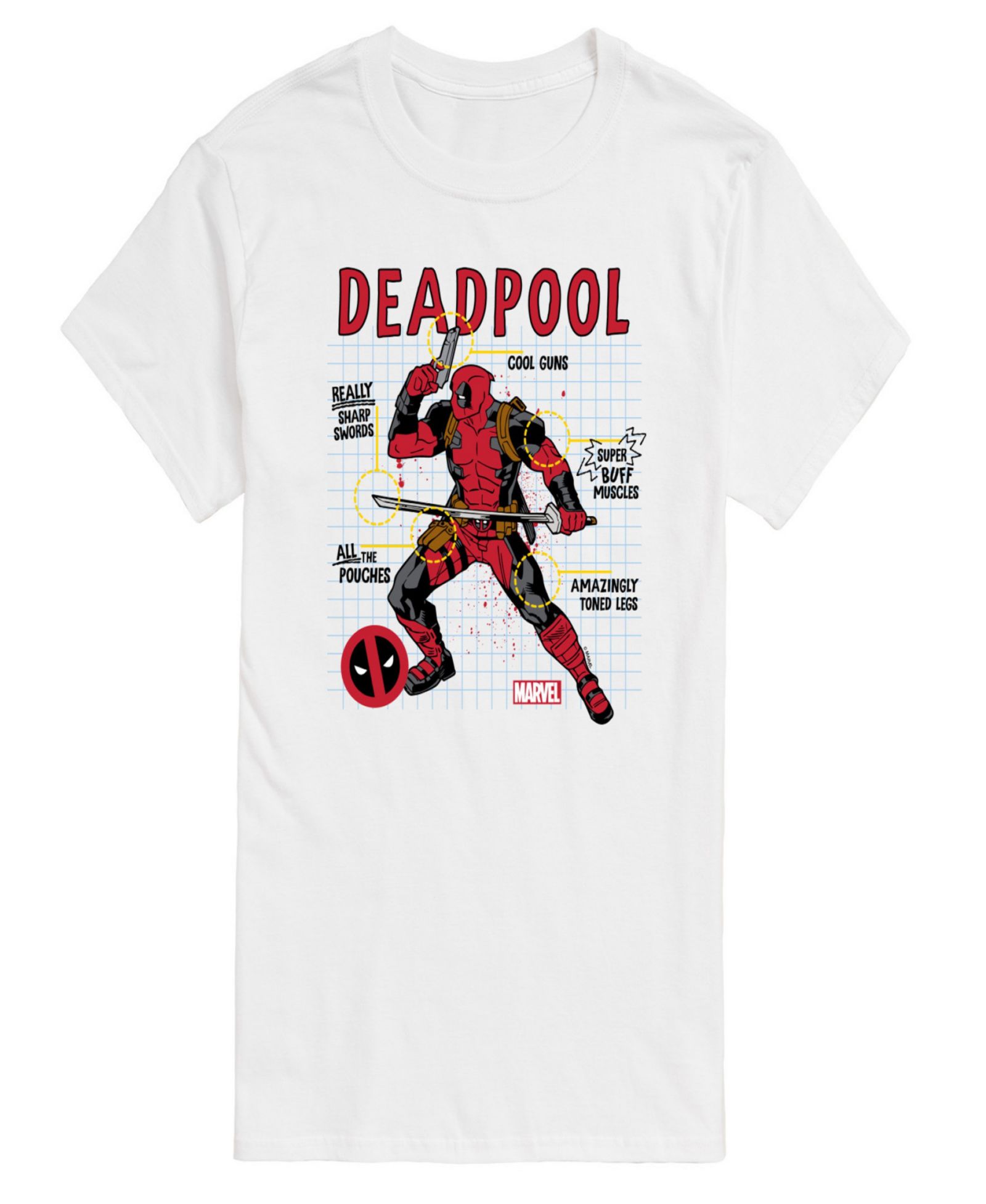 Мужская футболка AIRWAVES Deadpool Short Sleeve