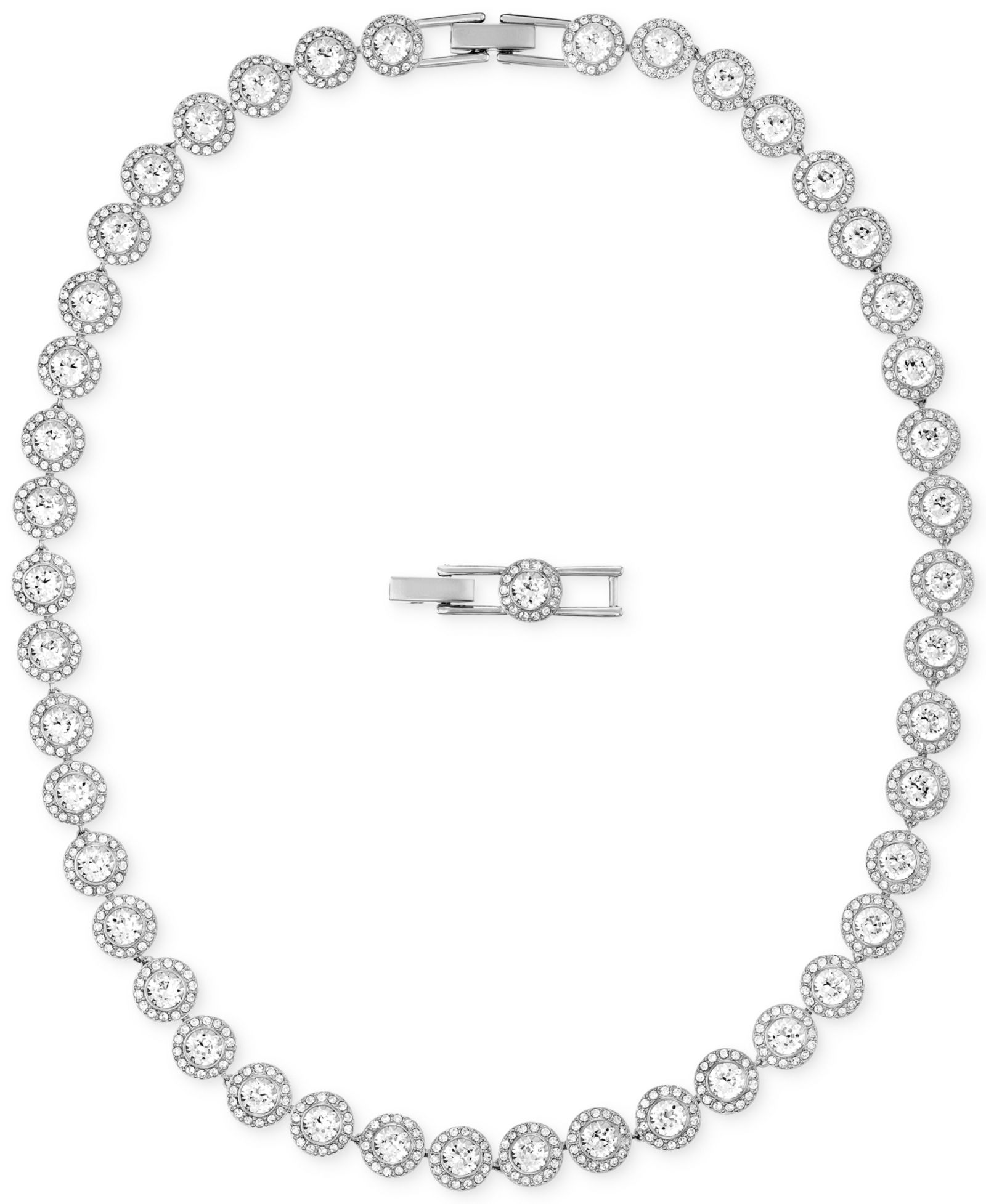 Swarovski ожерелье из кристаллов с родиевым покрытием