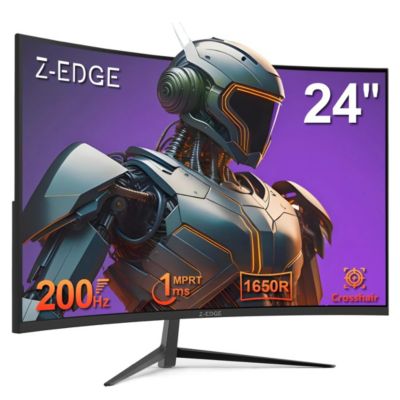 Игровой монитор Z-EDGE UG24 с изогнутым экраном 24 дюйма, 1080p, 200 Гц