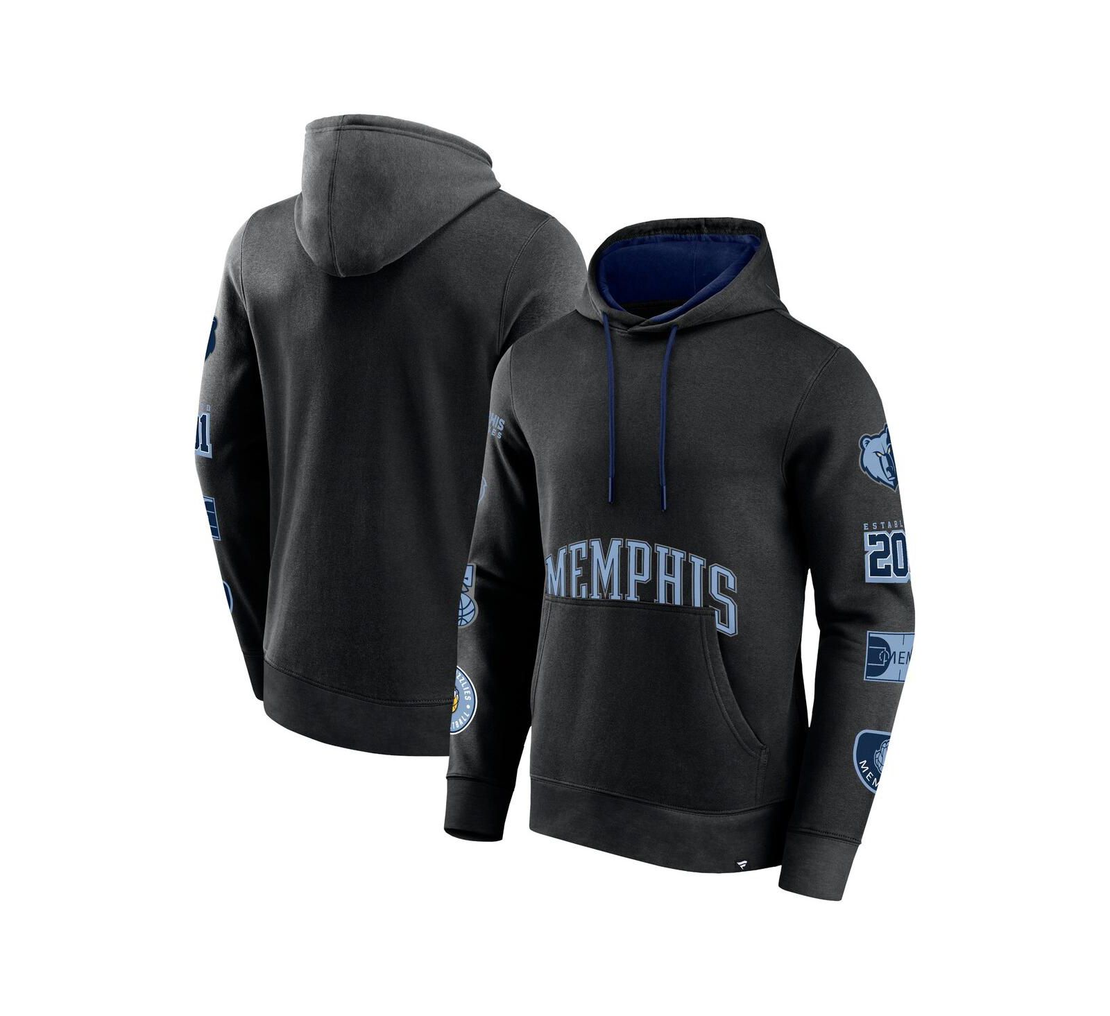 Мужское худи Fanatics Memphis Grizzlies Home Court Pullover Black