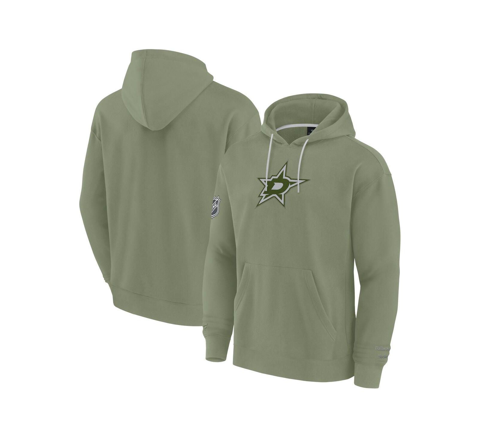 Fanatics Мужское худи Dallas Stars Elements Pace оливкового цвета