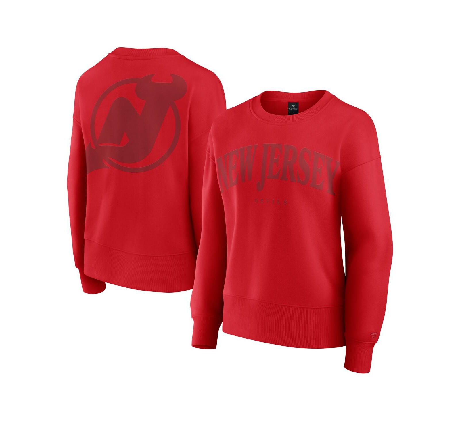 Fanatics Women's Red New Jersey Devils Elements Flow Pullover Sweatshirt