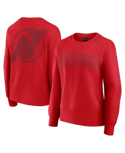 Женская толстовка Fanatics Red New Jersey Devils Elements Flow Pullover