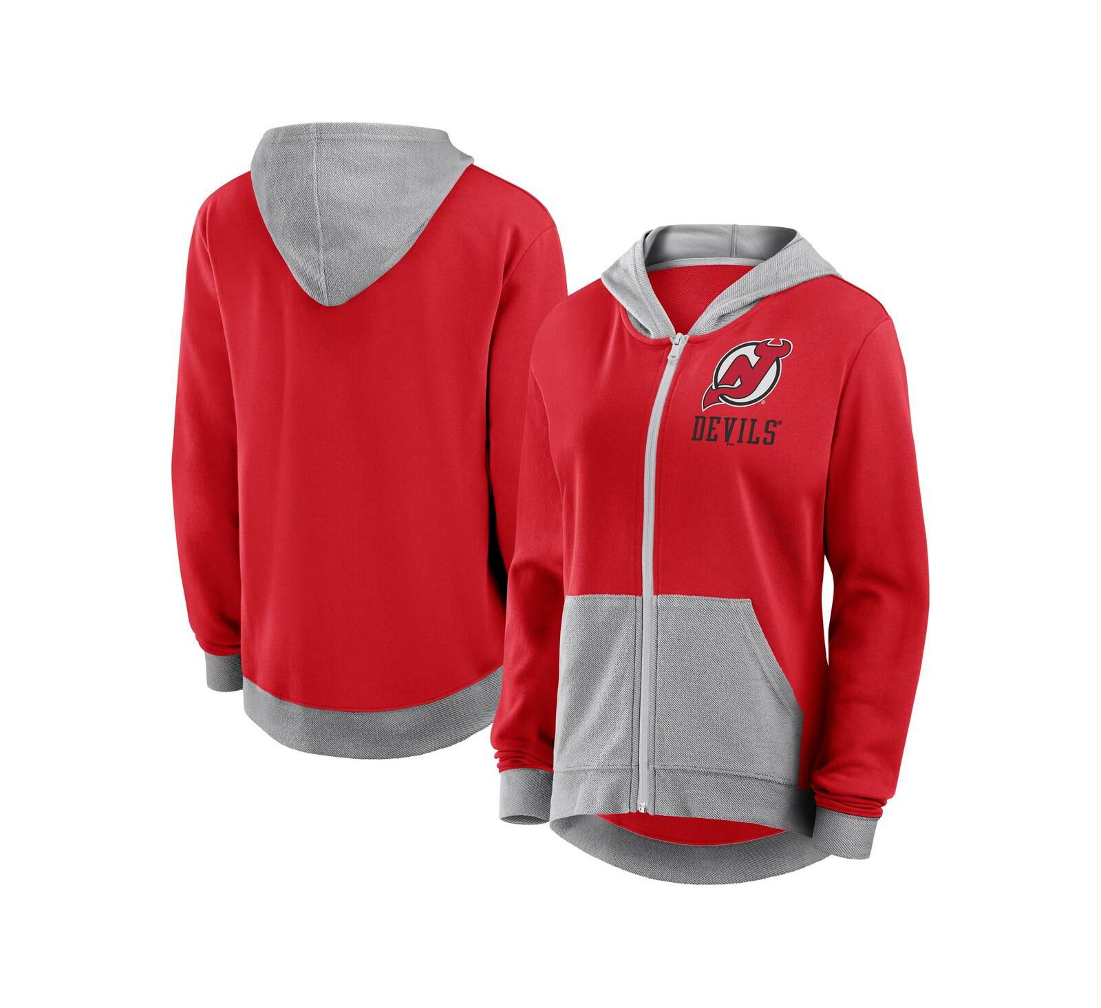 Женское худи Logo Athletic New Jersey Devils Hit It из французского терри, красное