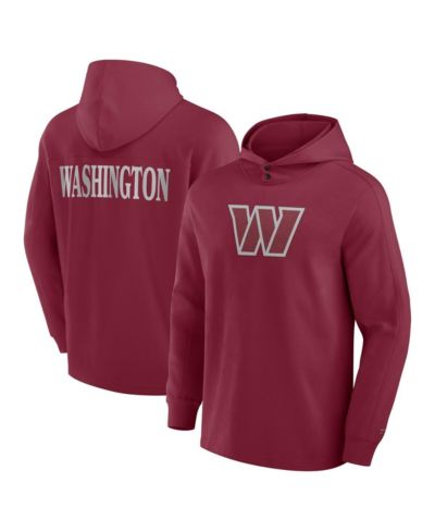 Мужская футболка-худи Fanatics Burgundy Washington Commanders Elements Blaze Tri-Blend Long Sleeve