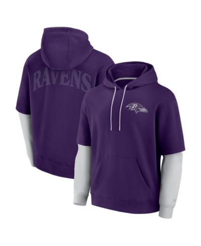 Мужское и женское худи Fanatics Purple Baltimore Ravens Sleek Elements