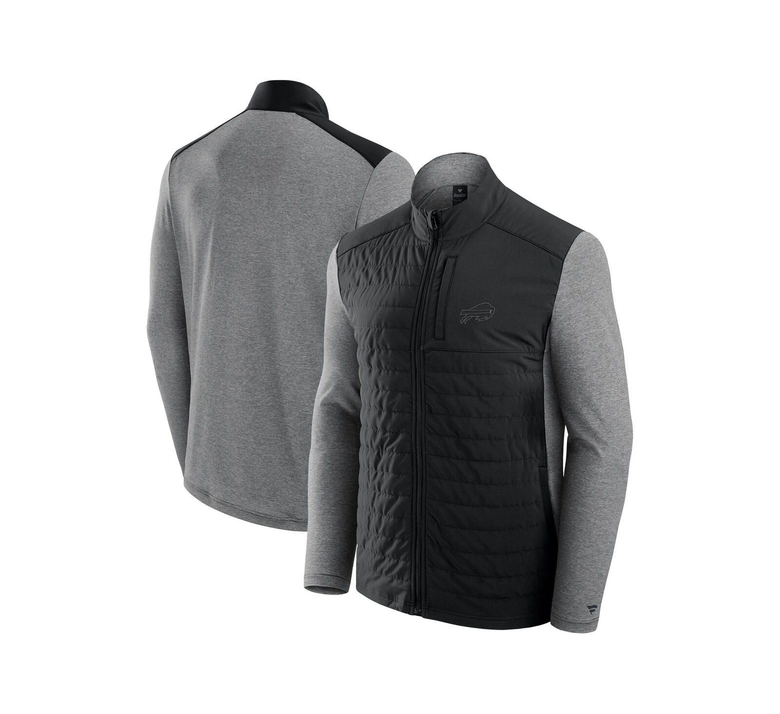 Куртка Fanatics Men's and Women's Black/Heather Gray Buffalo Bills Full-Zip