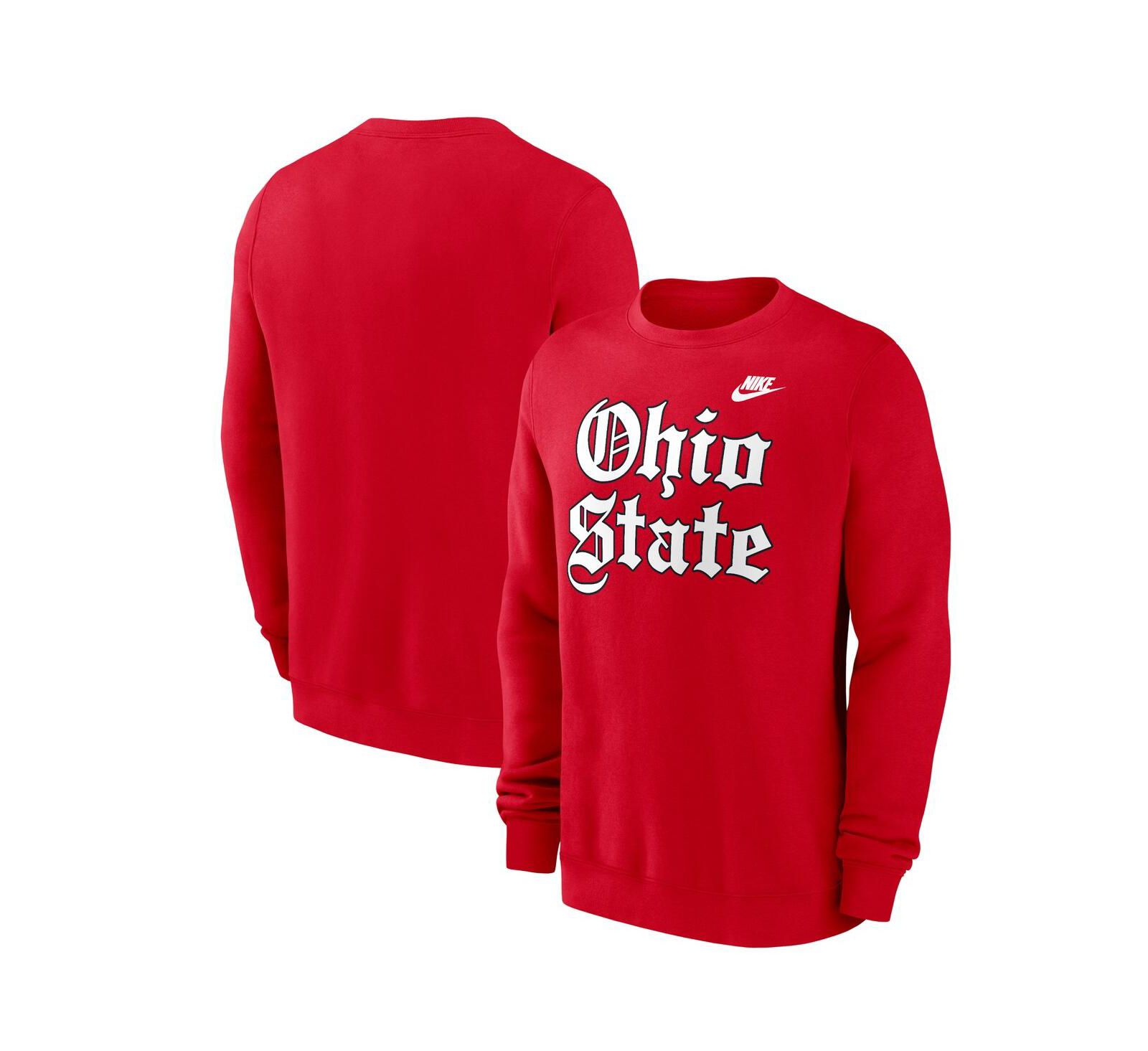 Мужская флисовая толстовка Nike Ohio State Buckeyes Scarlet