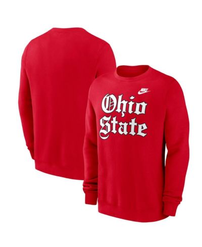 Мужская флисовая толстовка Nike Ohio State Buckeyes Scarlet