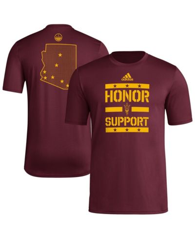 Adidas Men's Maroon Arizona State Sun Devils Honor Support Pre-Game T-Shirt