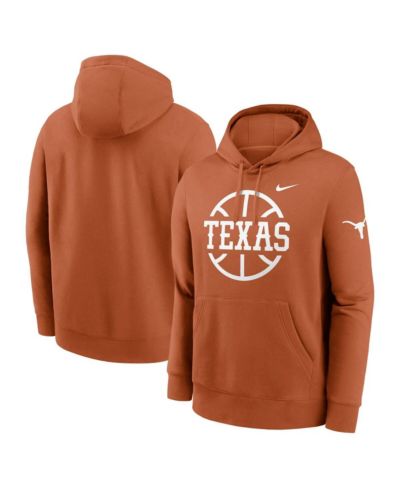 Мужское худи Nike Texas Longhorns Basketball Icon Club Fleece