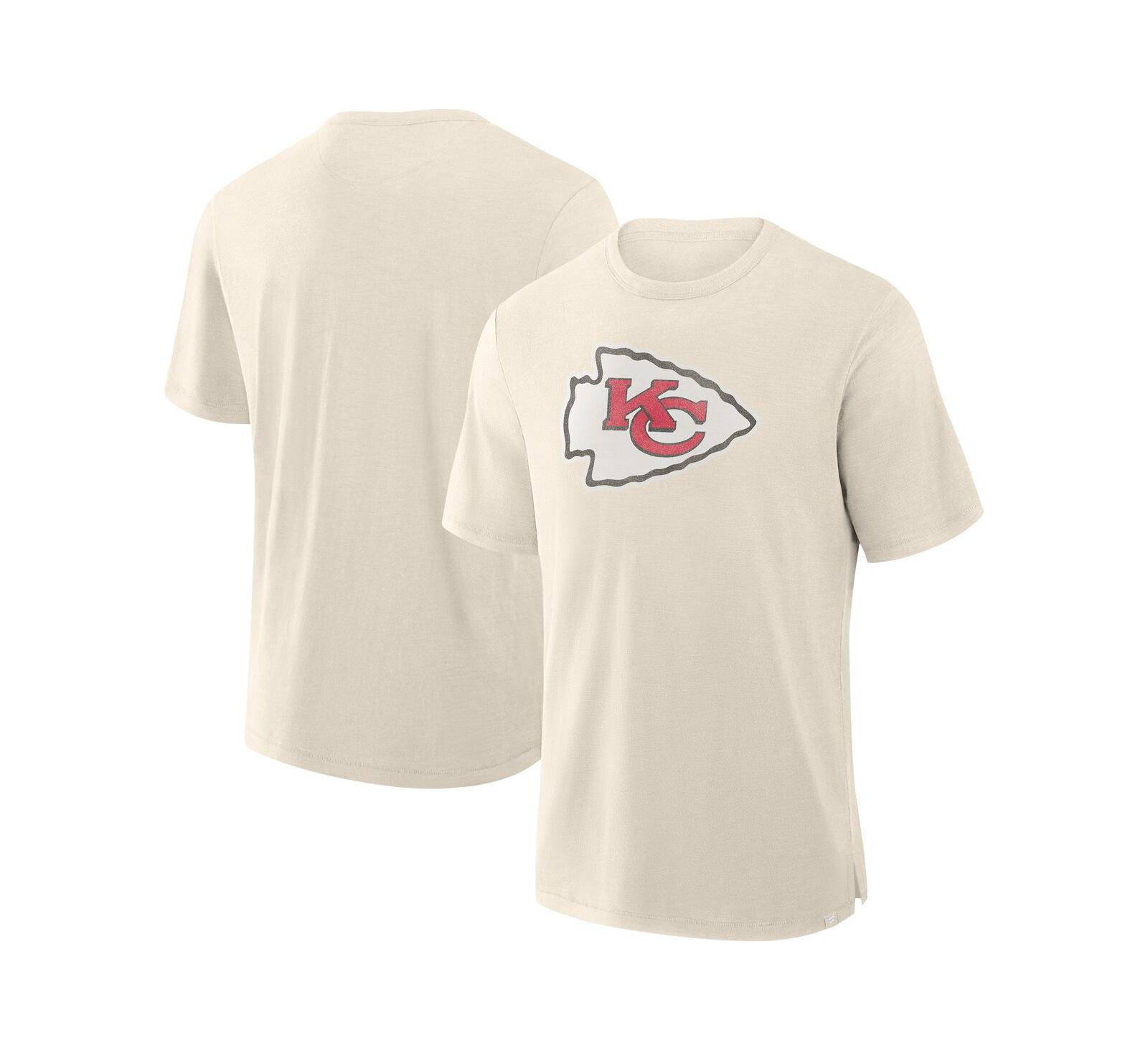 Fanatics Men's Cream Kansas City Chiefs Slub T-Shirt