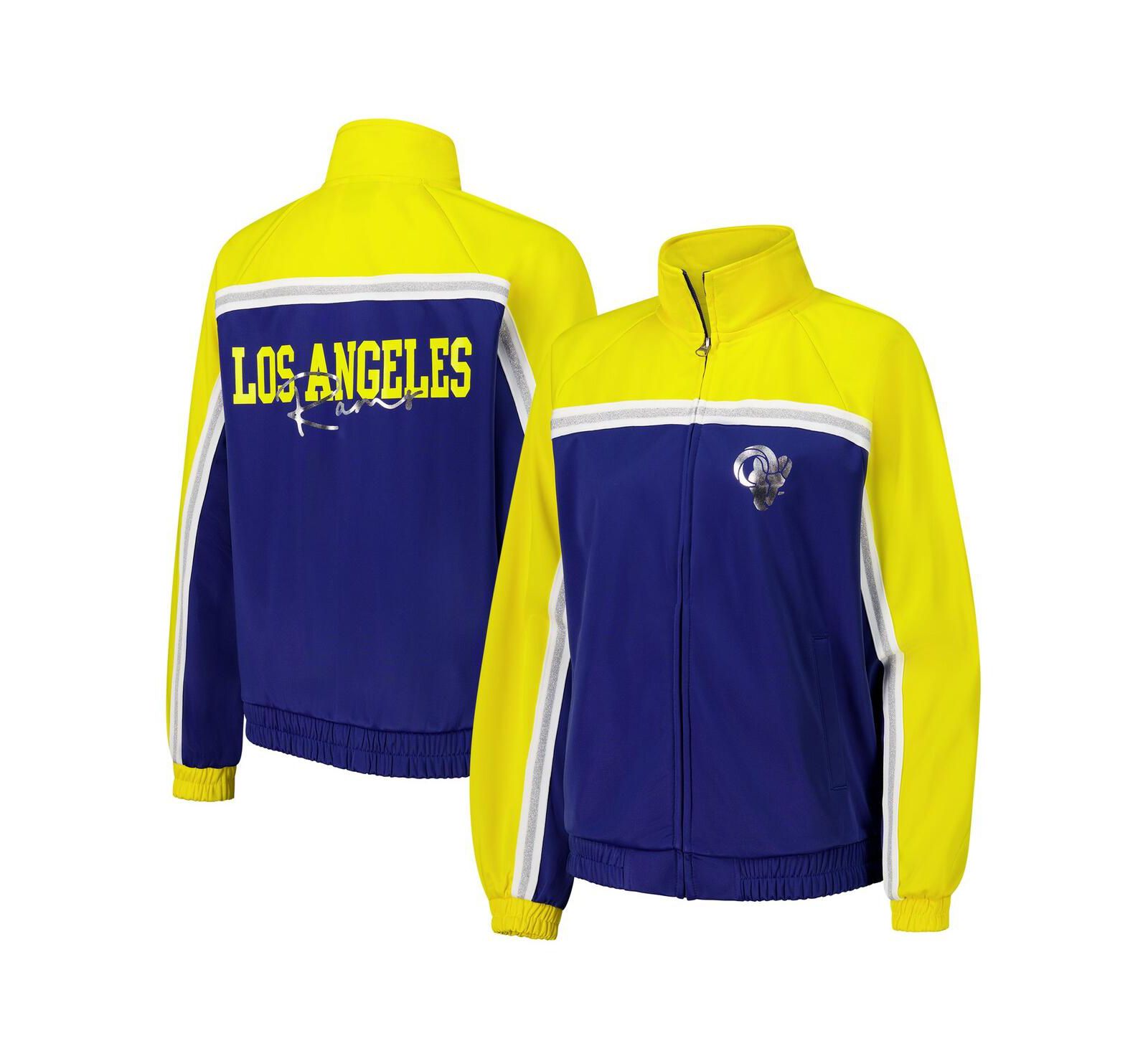 G-III 4Her by Carl Banks Women's Royal Los Angeles Rams Post Game Full-Zip Track Jacket