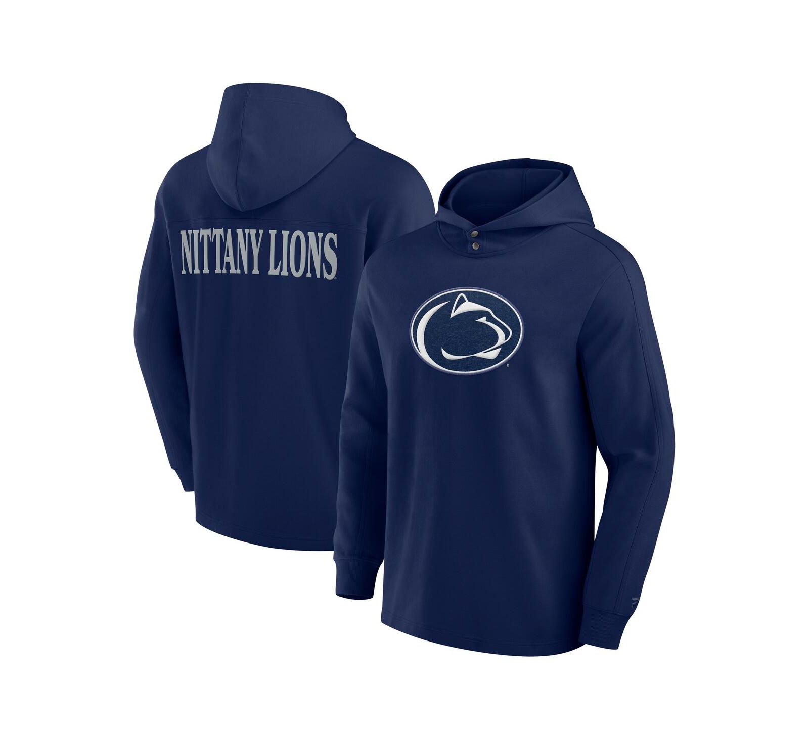 Мужское худи Fanatics Navy Penn State Nittany Lions Blaze Tri-Blend Pullover