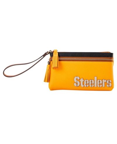 Клатч Dooney & Bourke Pittsburgh Steelers Infield Double-Zip Wristlet