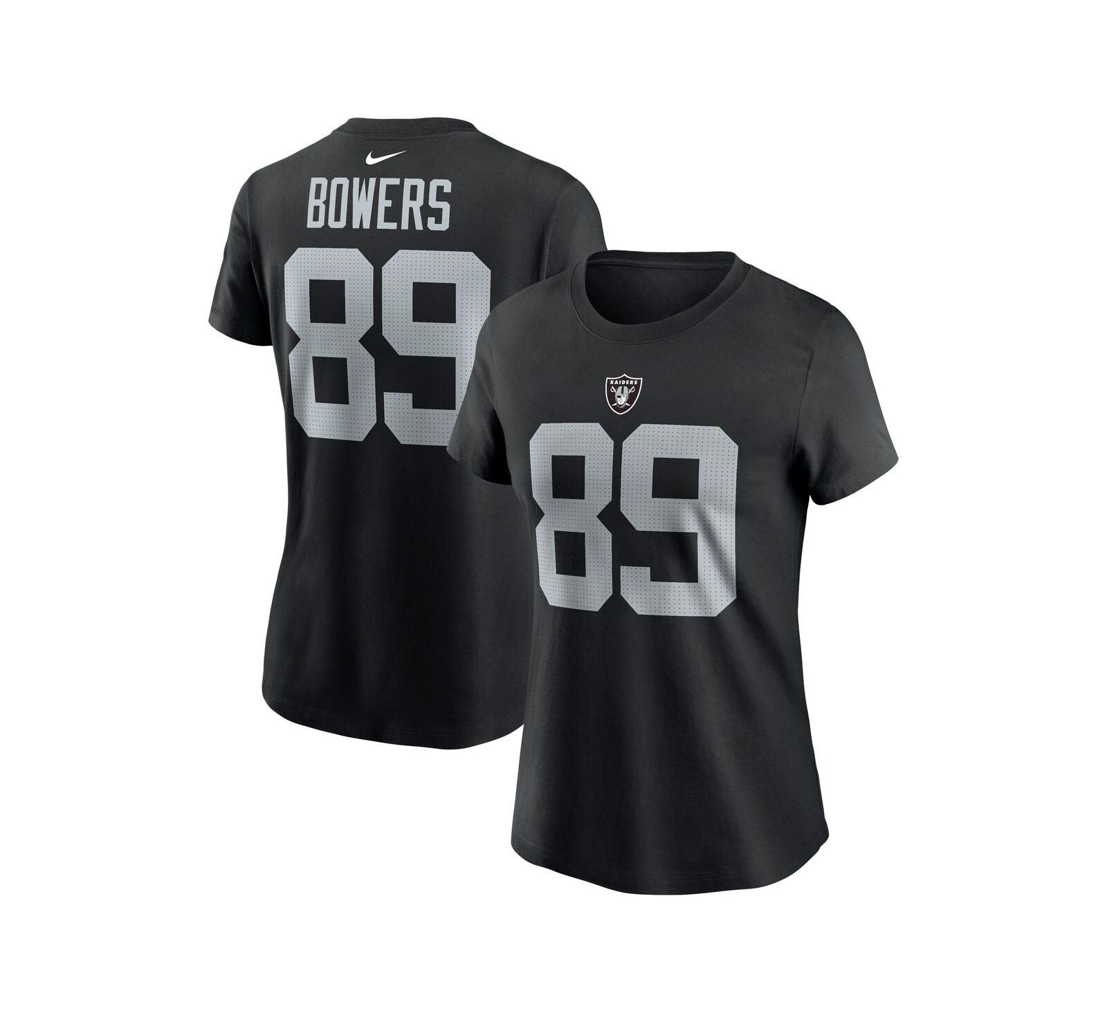 Nike Women's Brock Bowers Black Las Vegas Raiders Player Name & Number T-Shirt
