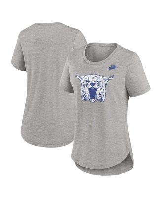 Nike Женский футболка Nike Kentucky Wildcats Legacy Tri-Blend Heather Gray