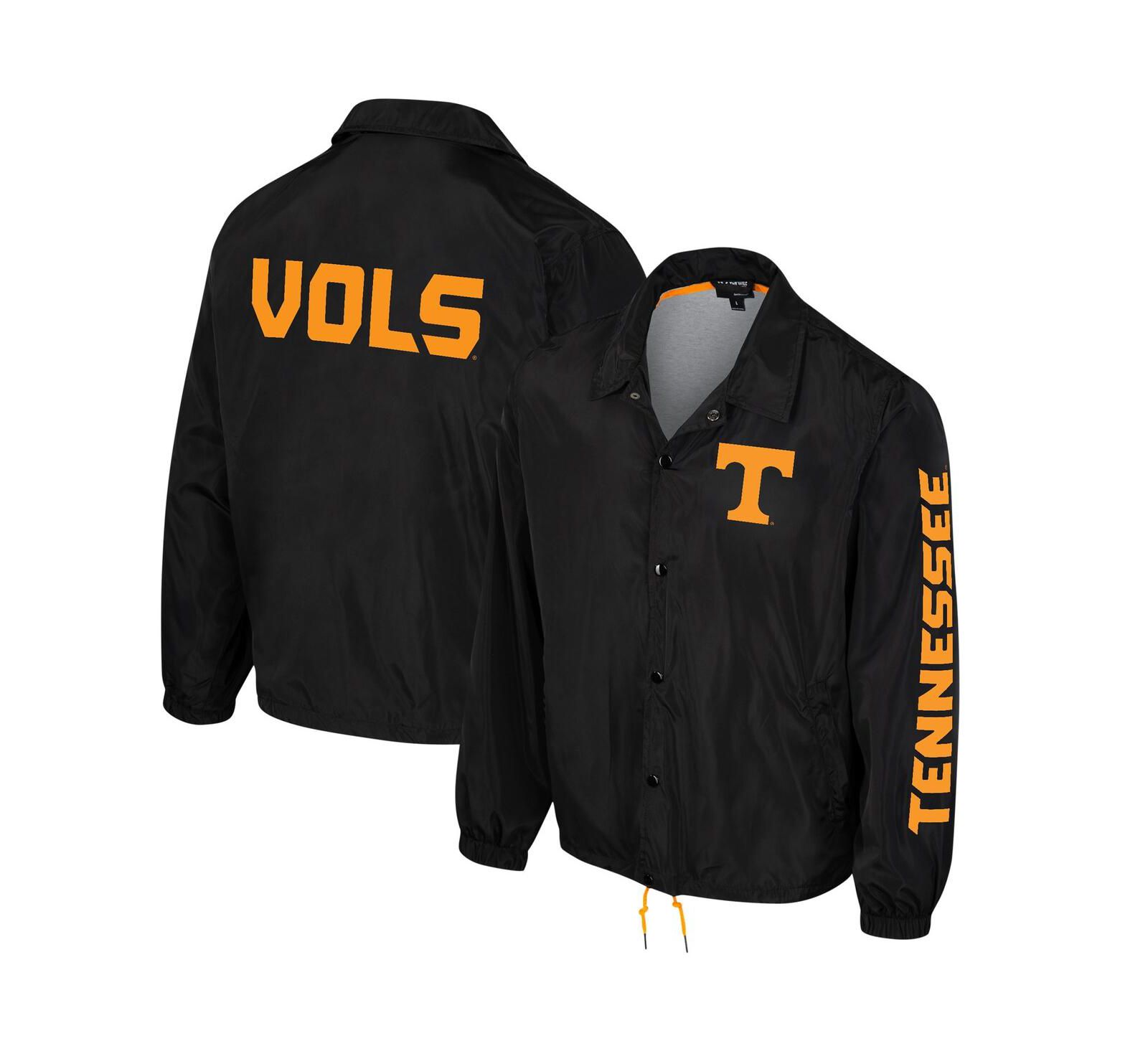 Куртка The Wild Collective Men's and Women's Black Tennessee Volunteers Coaches Full-Snap
