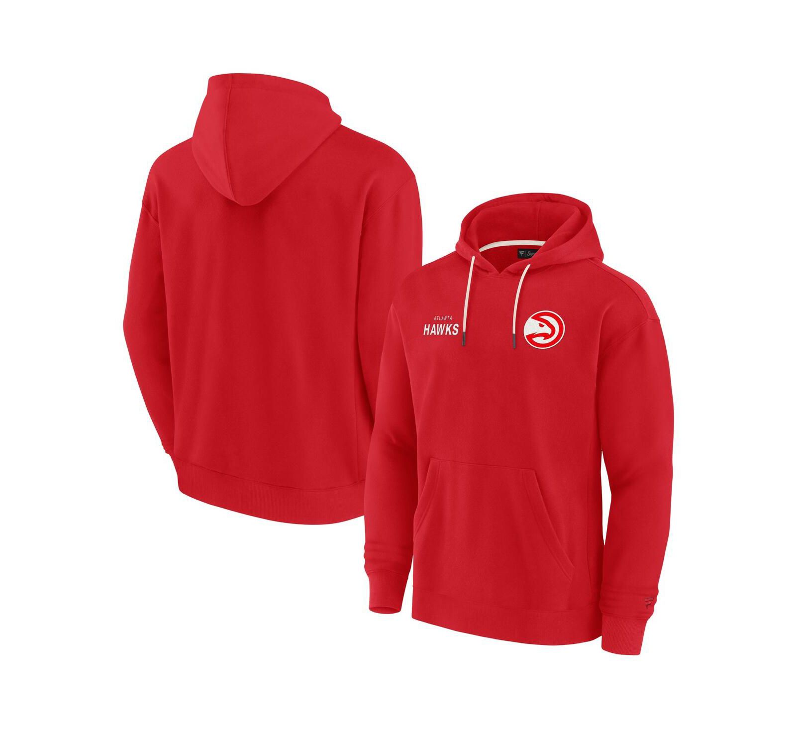 Мужское и женское худи Fanatics Red Atlanta Hawks Elements Super Soft Fleece Pullover