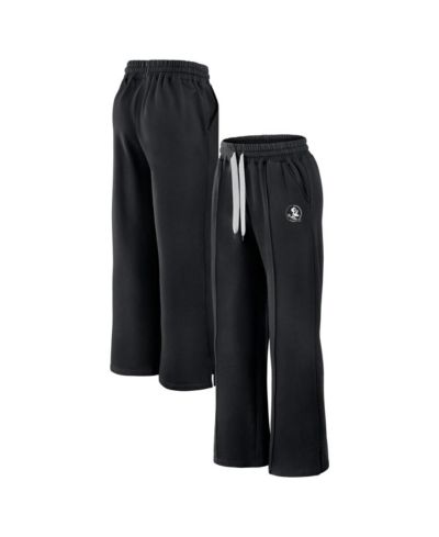 Fanatics Women's Black Florida State Seminoles Prime Supersoft Fleece Flaired Sweatpants