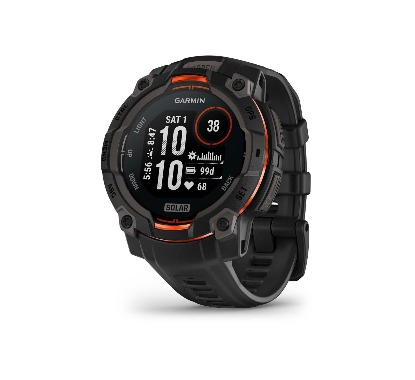 Garmin Instinct 3 умные часы Solar Rugged Outdoor Black/Black