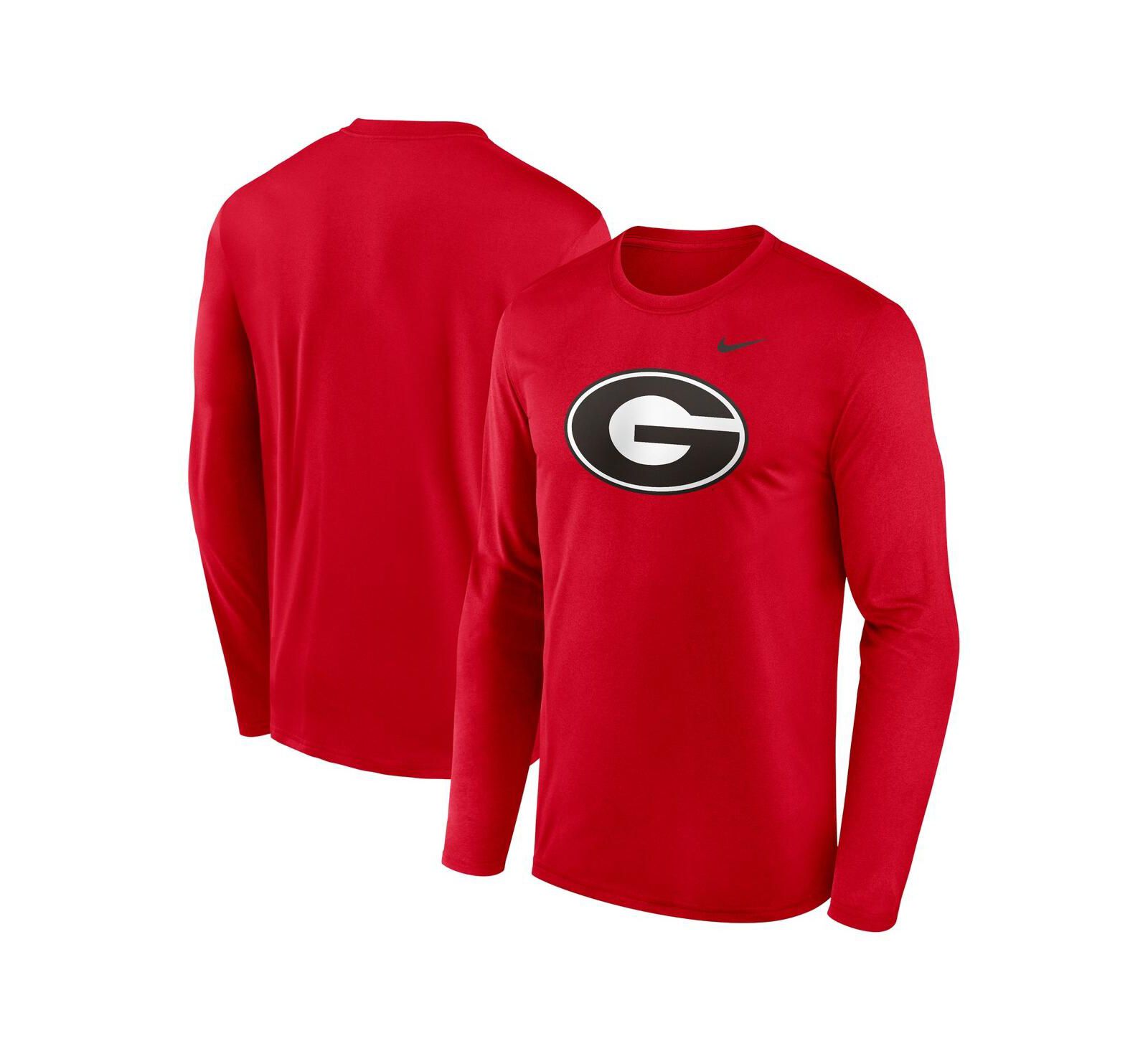 Nike Men's Red Georgia Bulldogs Primetime Primary Legend Long Sleeve T-Shirt