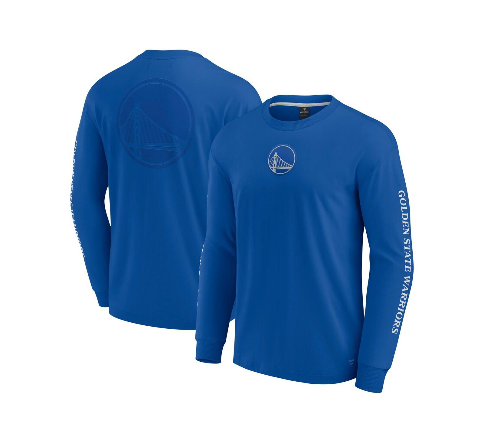 Мужская футболка Fanatics Golden State Warriors Elements Strive Royal Long Sleeve