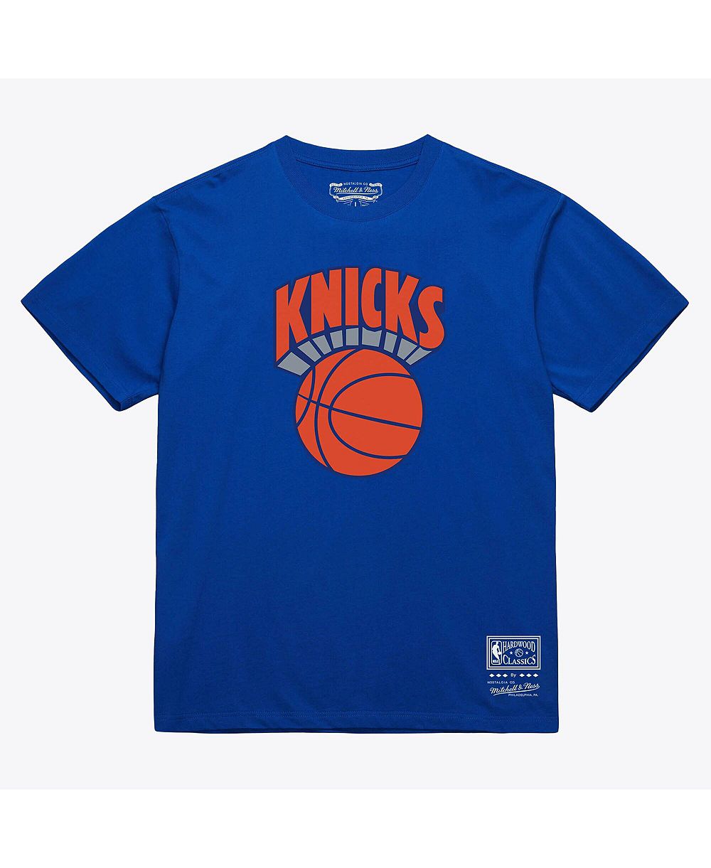 Mitchell & Ness мужская и женская футболка Royal New York Knicks Hardwood Classics Arch от Mitchell & Ness