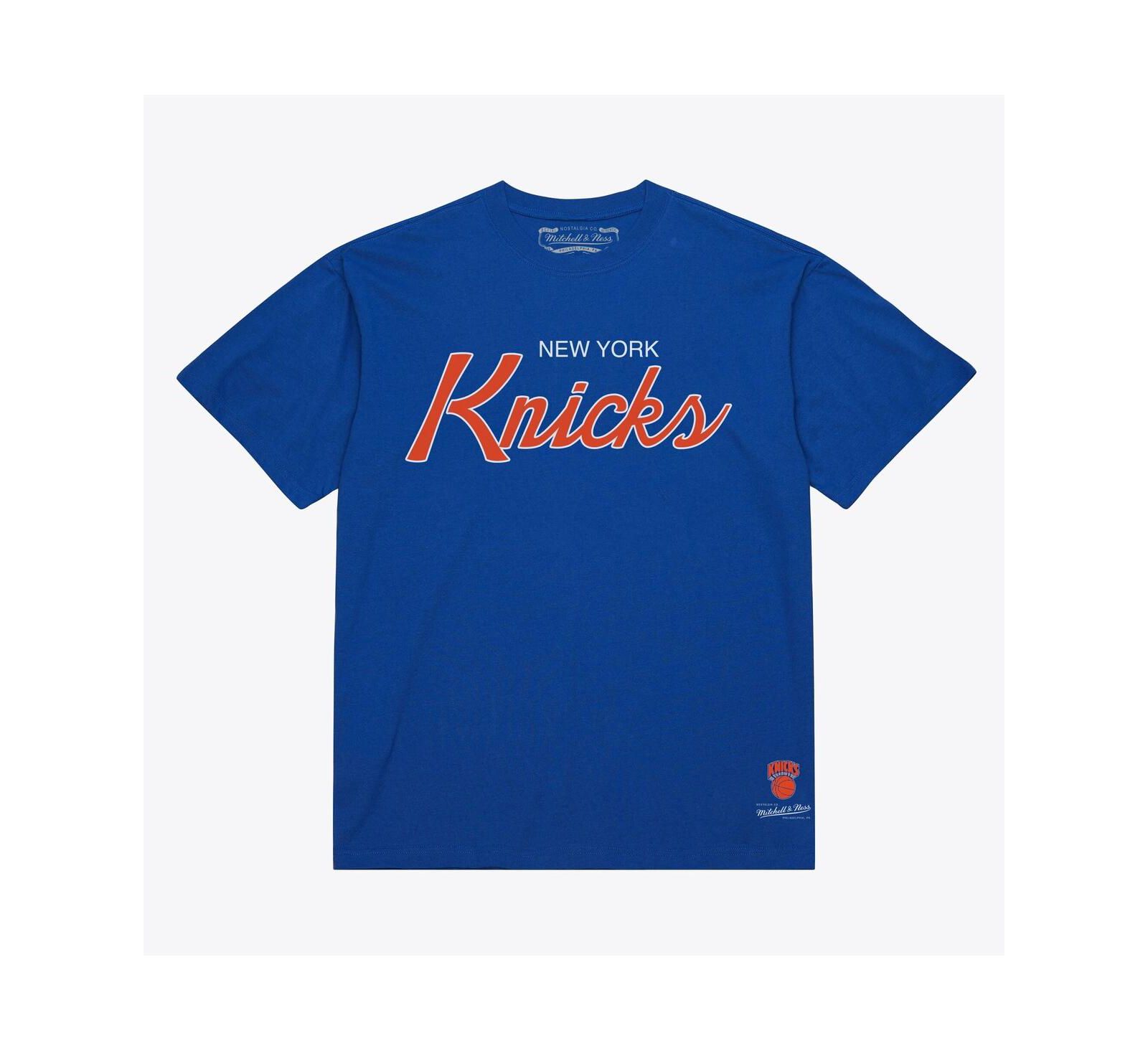 Мужская винтажная футболка Mitchell & Ness Blue New York Knicks
