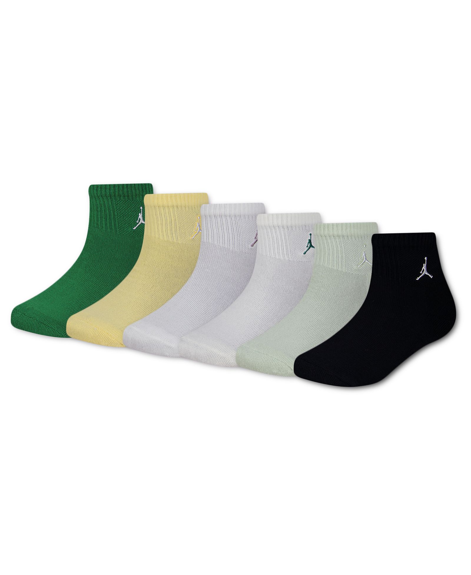 Jordan Boys' 7-11 Ankle Socks, 6-Pack