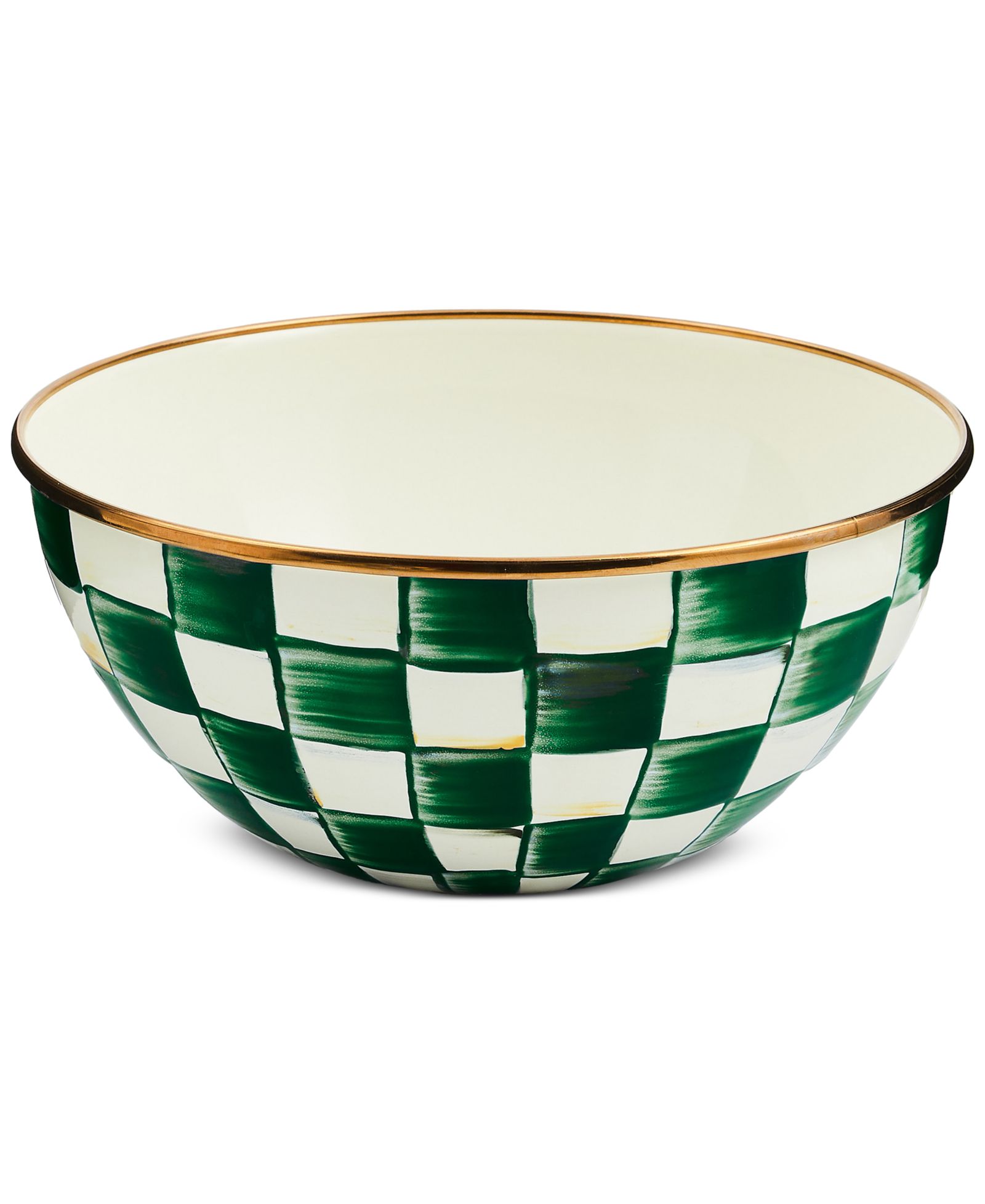 MacKenzie-Childs чаша Emerald Check Small Everyday Bowl 40-oz.