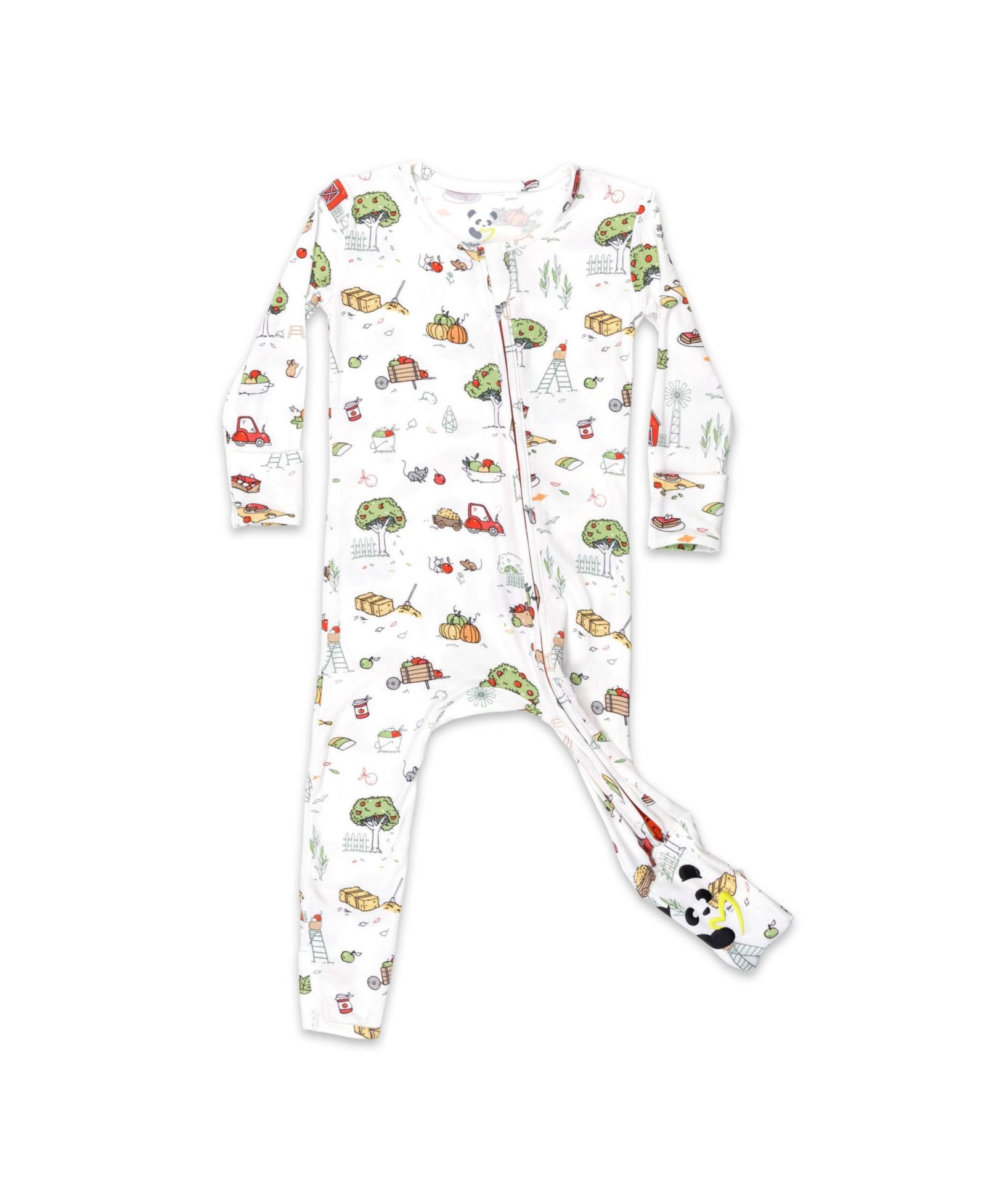 Детский комбинезон Bellabu Bear для мальчиков и девочек, Fall Vibes Convertible Footie