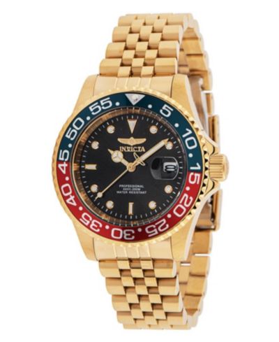 Мужские часы Invicta 36041 Pro Diver Quartz 3 Hand Black Dial
